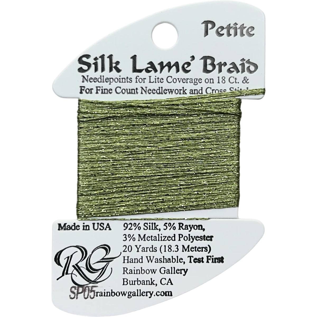 Silk Lame Petite SP05 AVACADO
