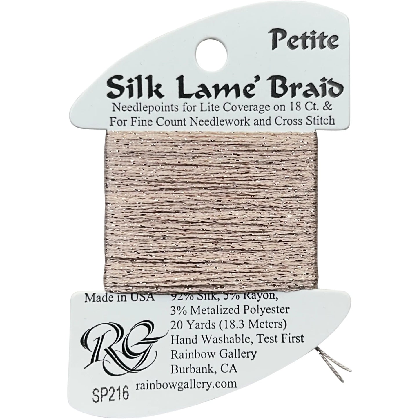 Silk Lame Braid Petite - SP216 Touch of Tan