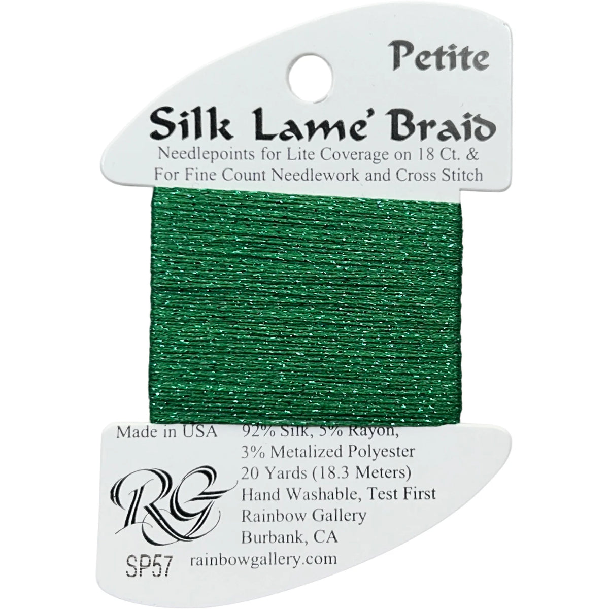 Silk Lame Braid Petite - SP57 Christmas Green
