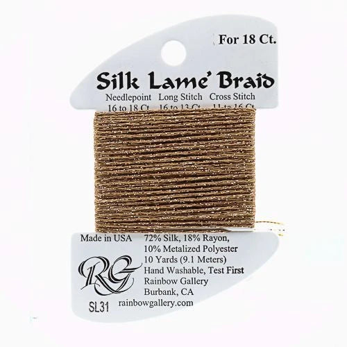Silk Lame Braid 18 - SL31 Copper