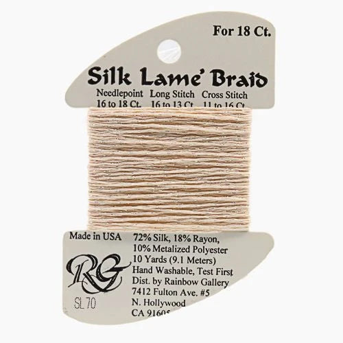Silk Lame Braid 18 - SL70 Light Peach