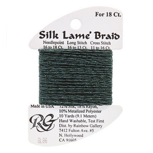 Silk Lame Braid 18 - SL86 Deep Forest