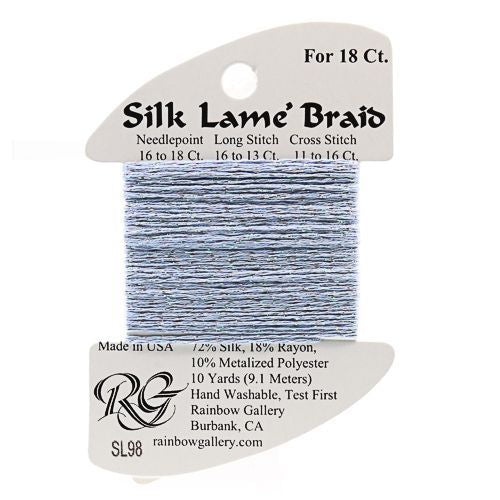 Silk Lame Braid 18 - SL98 Pale Antique Blue
