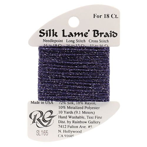 Silk Lame Braid 18 - SL165 Dark Wisteria