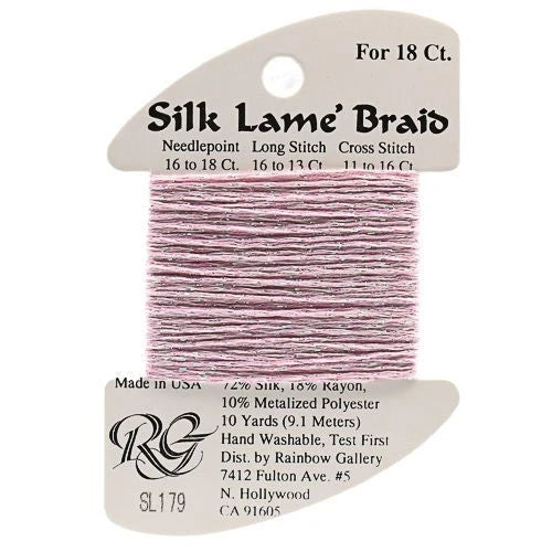 Silk Lame Braid 18 - SL179 Cotton Candy