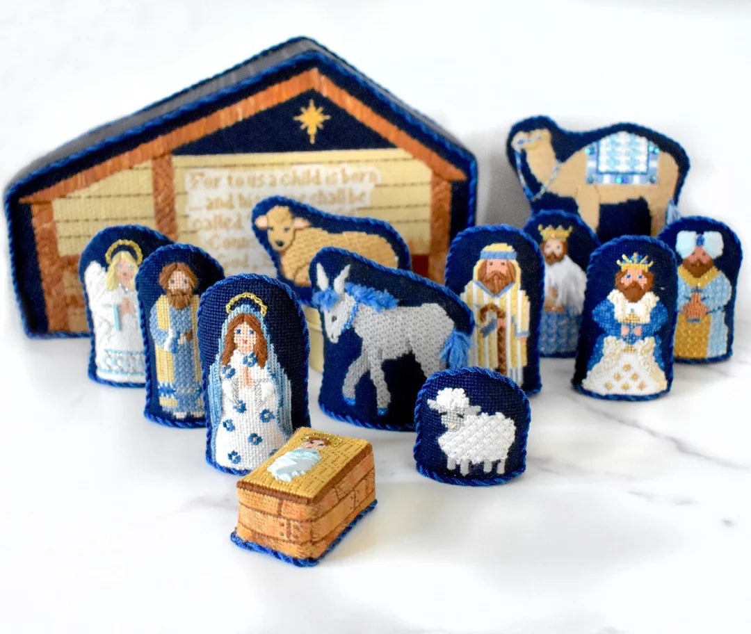 NATIVITY SET 13-pieces with stitch guides