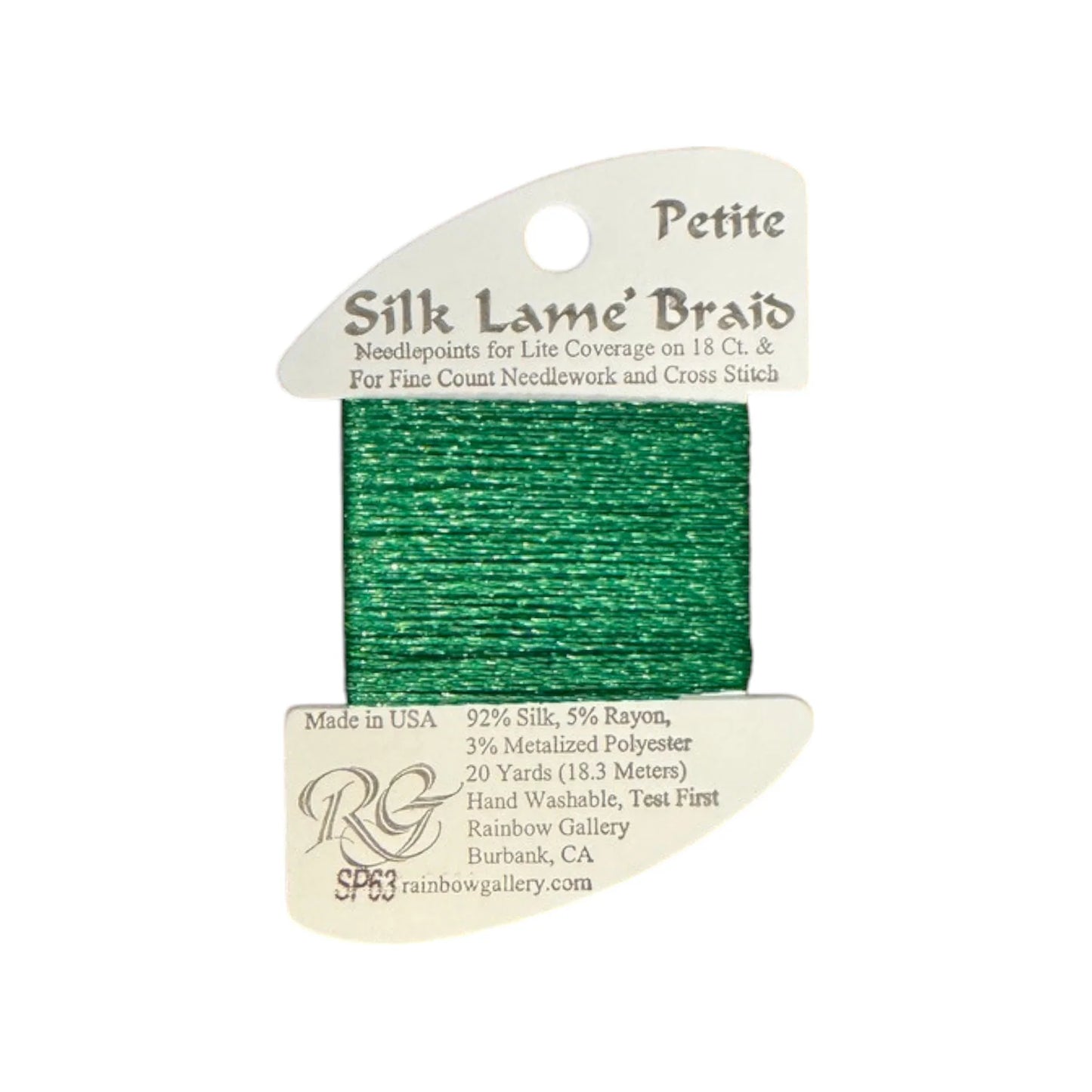 Silk Lame Petite SP63 EMERALD