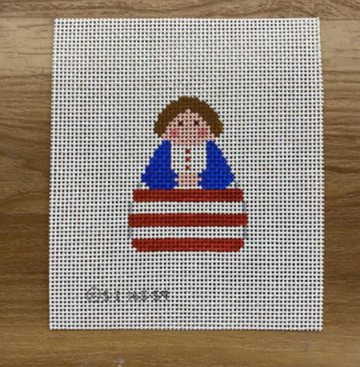 Red White Stripe with Blue Angel