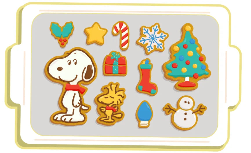 PEANUTS Gingerbread Cookie Tray Needle Minder