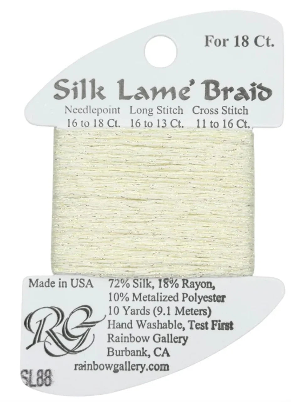 Silk Lame Braid 18 - SL88-LEMON LITE