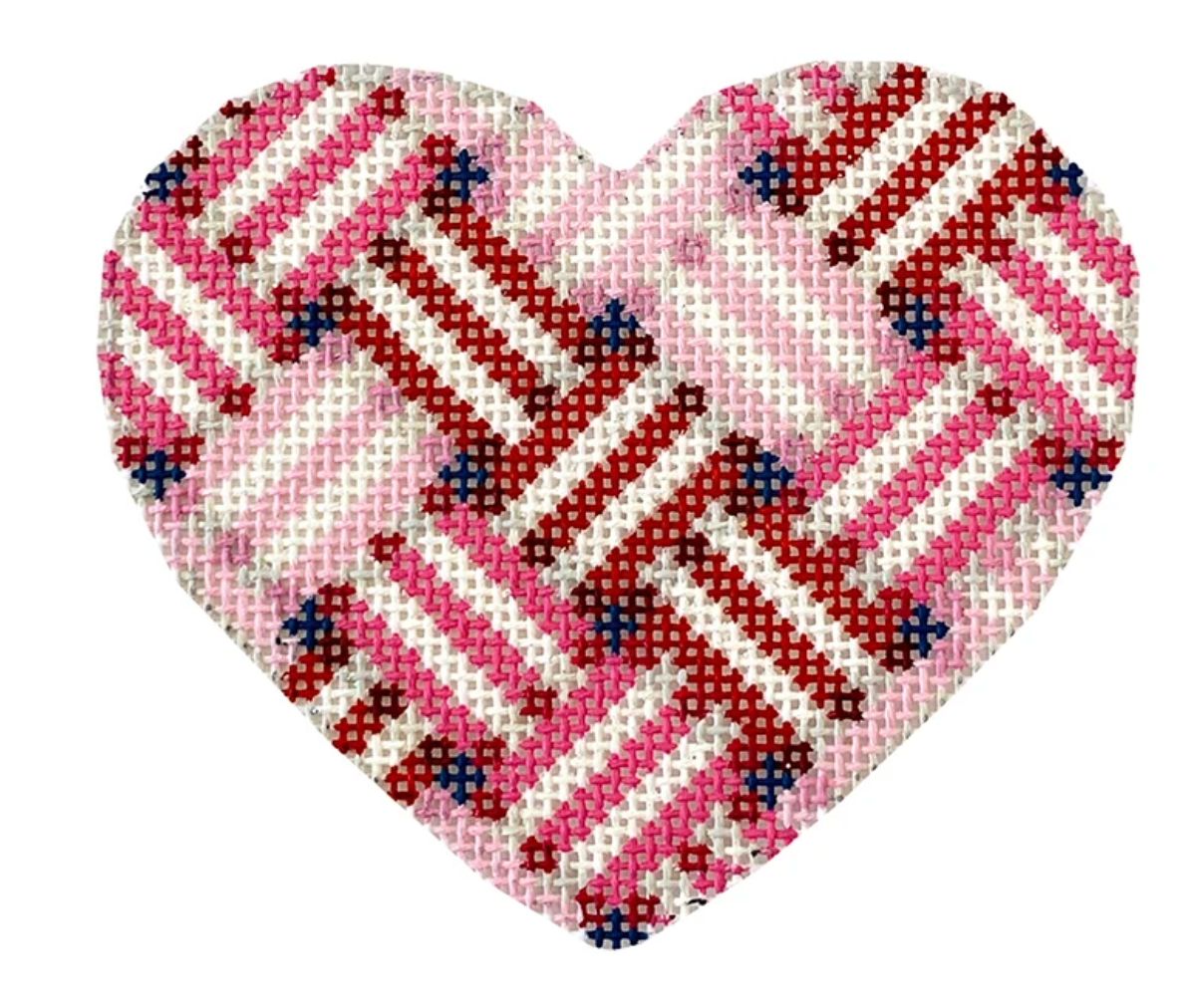 Woven Ribbon Heart/Red