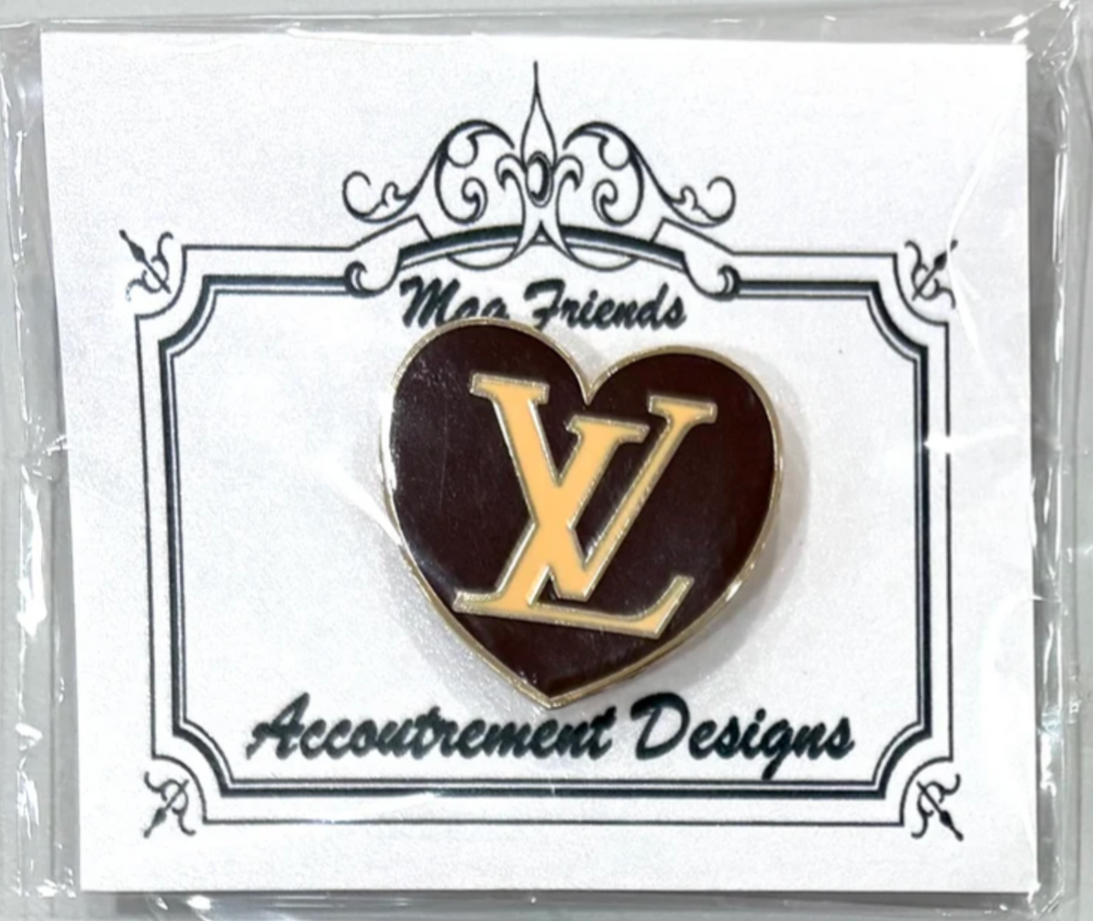 Designer Heart LV Needle Minder
