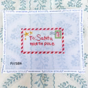 To Santa: North Pole Needlepoint Canvas- pink