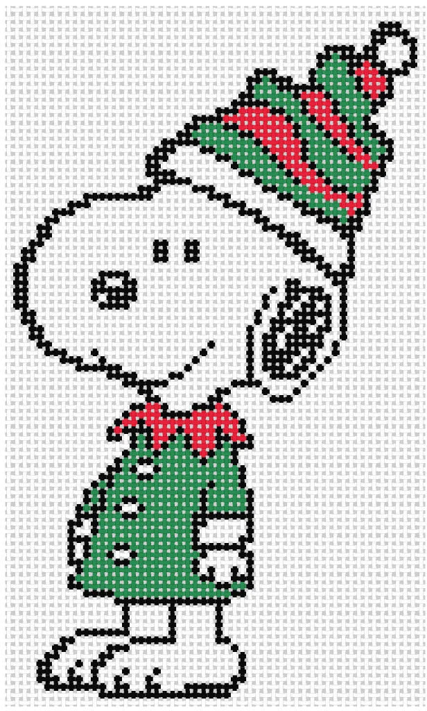 PEANUTS Christmas - Snoopy in Elf Costume Canvas