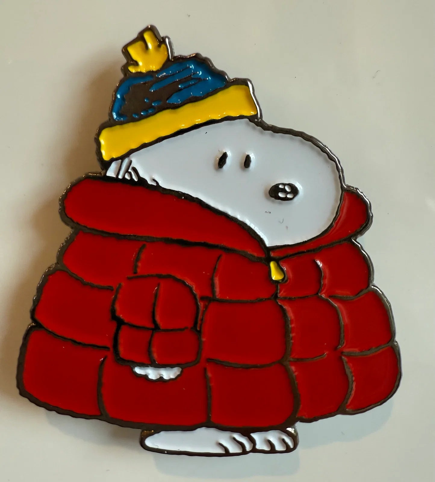 PEANUTS Snoopy Red Puffer Coat Needle Minder