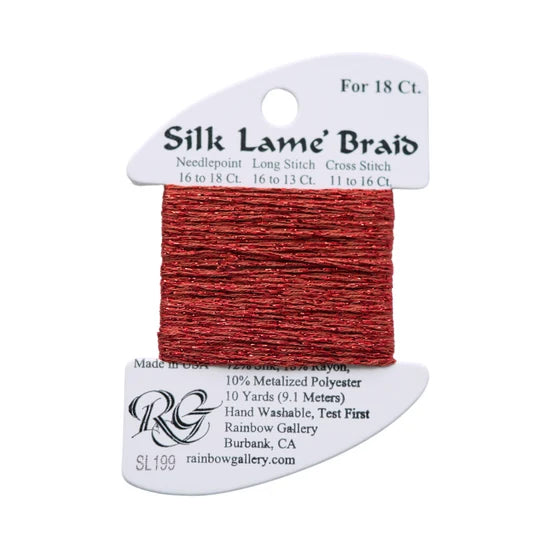 Silk Lame Braid 18 - SL199-PICANTE
