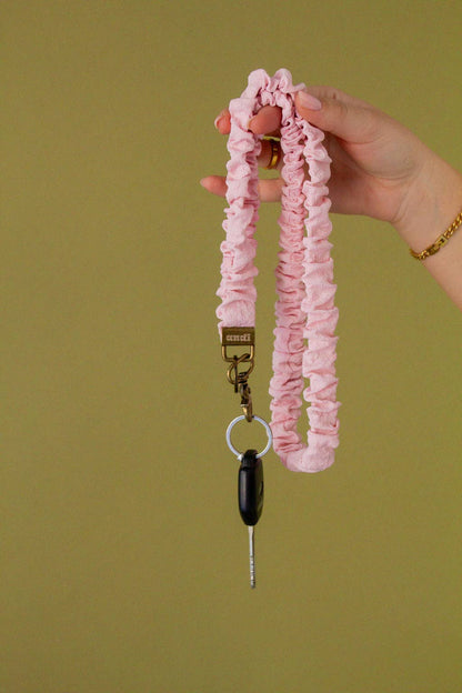 Extended Size Scrunchie Lanyard: Black Luxe