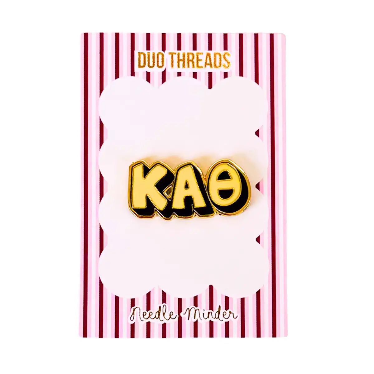 Sorority Bubble Letter Kappa Alpha Theta Needle Minder