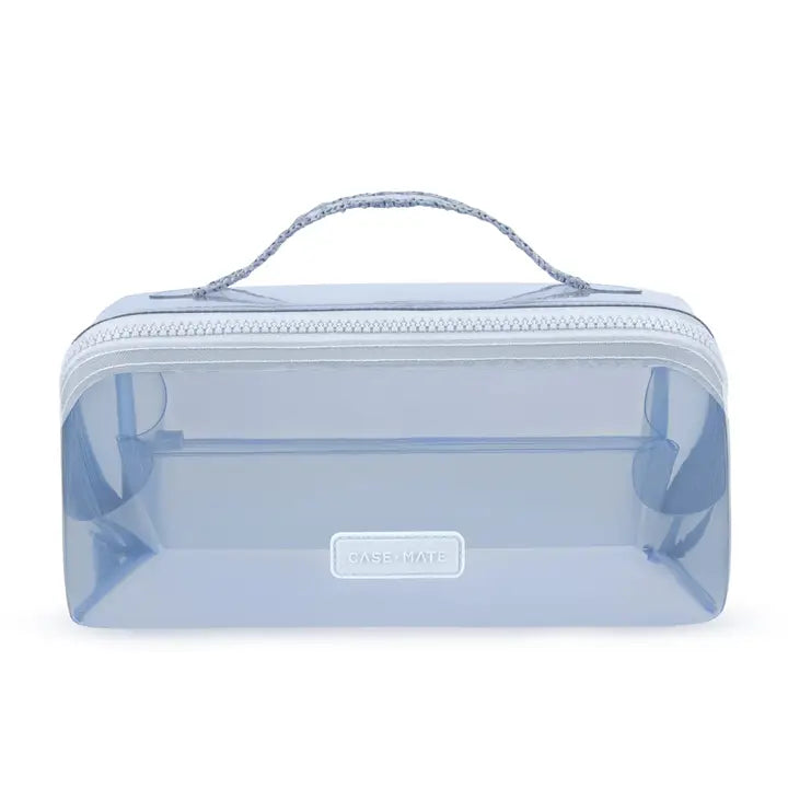 Jelly Cosmetic Bag – Carolina Blue Crochet Wave