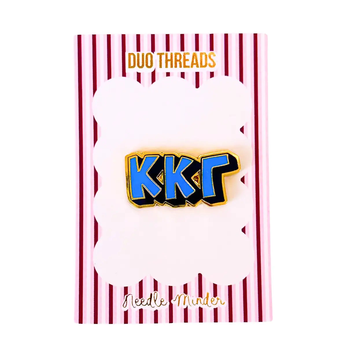 Sorority Bubble Letter Kappa Kappa Gamma Needle Minder