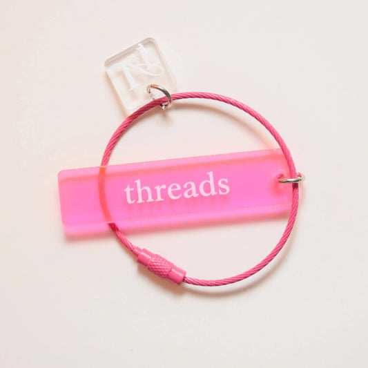 'threads' Thread Ring Pink
