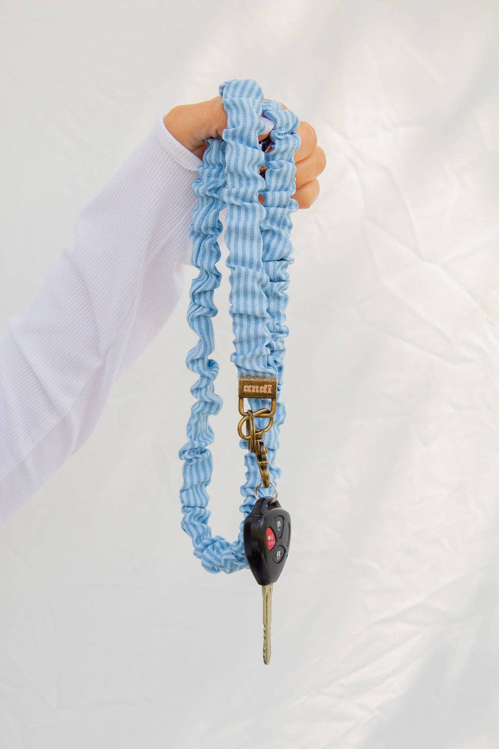Extended Size Scrunchie Lanyard: Black Luxe