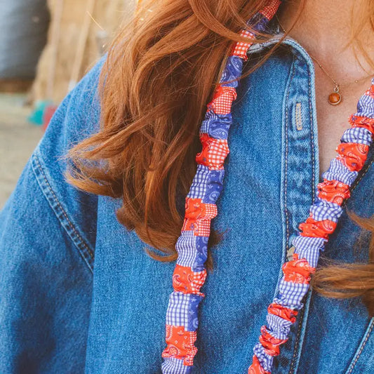 Western Bandana Patch Extended Lanyard