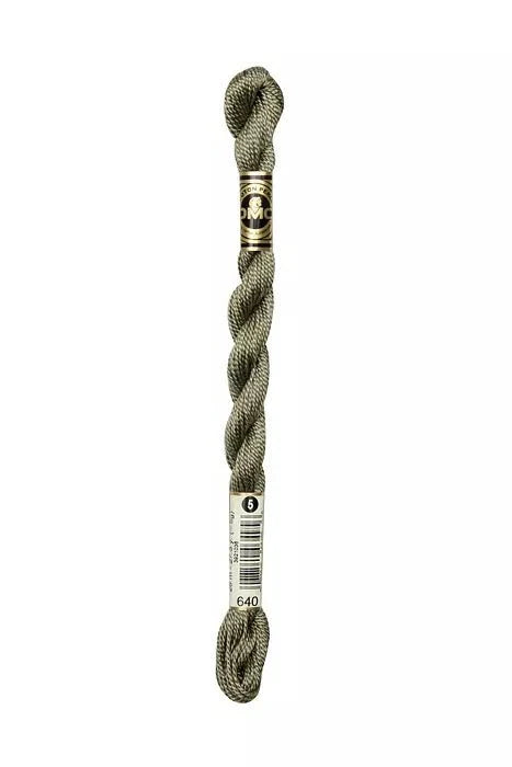 Fleur de Paris Pearl Cotton 5 Grey Cobblestone 640