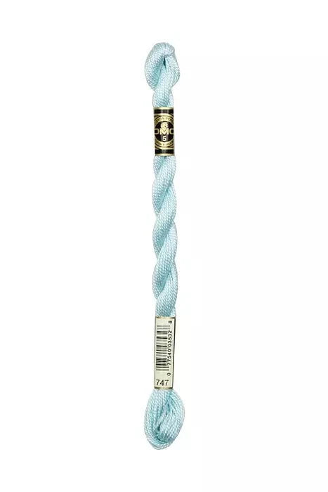 Fleur de Paris Pearl Cotton 5 Pearlescent Blue Sea Mist 747