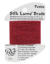 Silk Lame Petite SP09 DARK RED