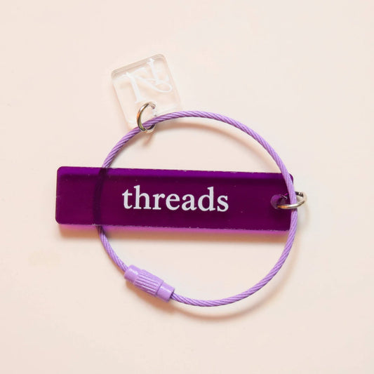 'threads' Thread Ring Purple