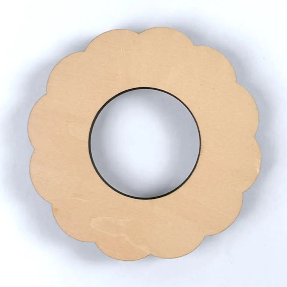 Scallop Round 2" X 2" Mini Stretcher Frame