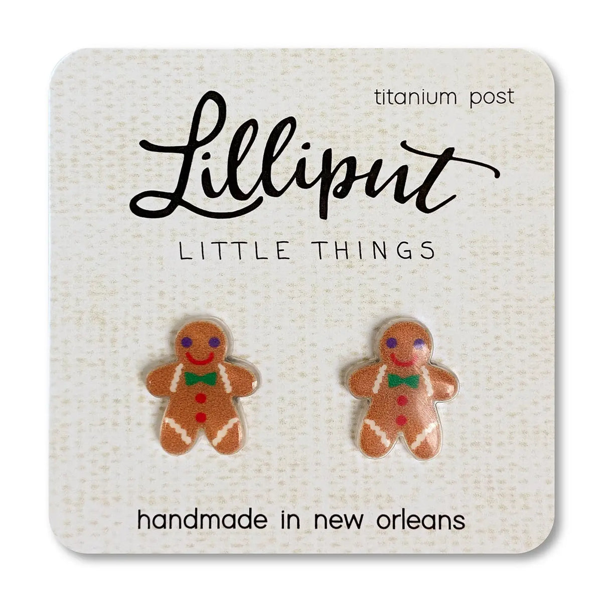 Gingerbread Man Earrings