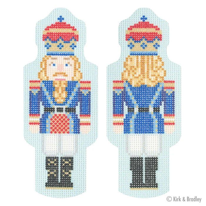 Double-Sided Nutcracker Ornament - Royal Blue