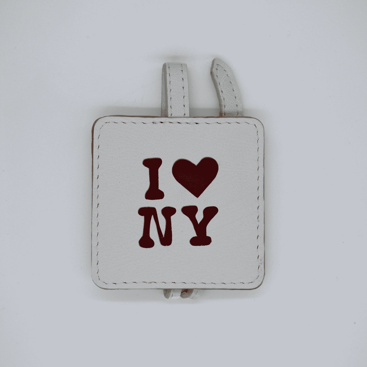 Bag Charm White I Love New York