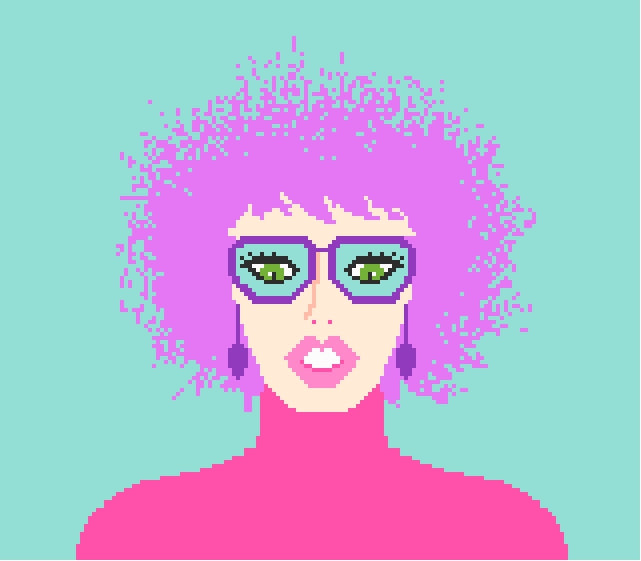 Pink Hair Lady