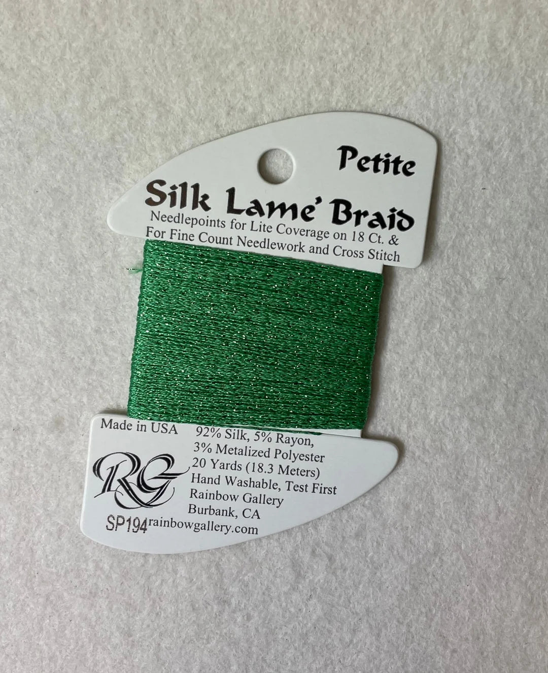 Silk Lame Petite SP194 GREENBRIAR