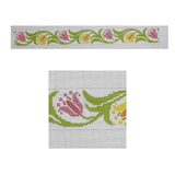 Pink and Yellow Tulips Hat Band